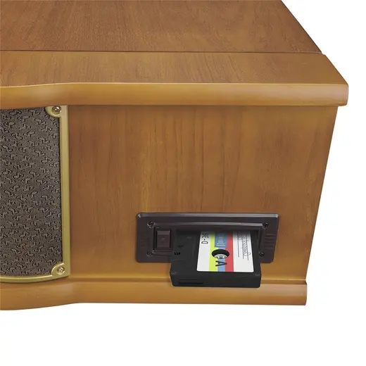 Mikado Nostalgia MN-P325 DÖNENCE Pikap Ahşap 2X5W Stereo Spk MP3 Çalar USB-Radyo-CD-Kaset -BT Müzik alternatif görünüm