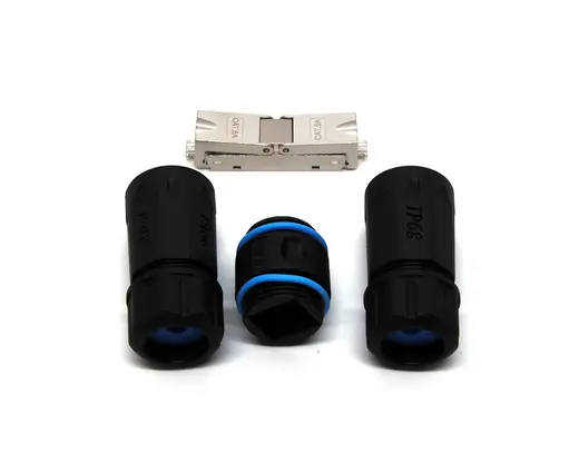 BEEK BN-OUT-S6A-IDC IP68 Dış Mekan Coupler, LAN Kablosu Uzatmak için CAT6A STP IDC <-> IDC