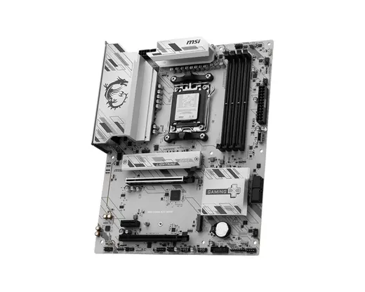 MSI B850 GAMING PLUS WIFI6E DDR5 HDMI-DP TYPEC PCIE 5.0 AM5 ATX BEYAZ görseli 4