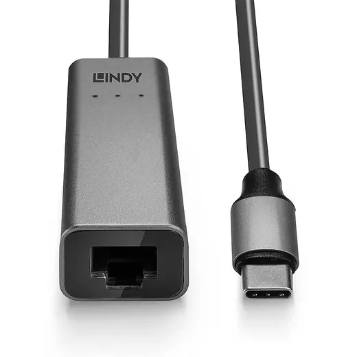 LINDY LIN-43314 USB 3.1 Tip C <-> 2.5G Ethernet Çevirici USB 3.2 Type C to 2.5G Ethernet Converter görseli 4