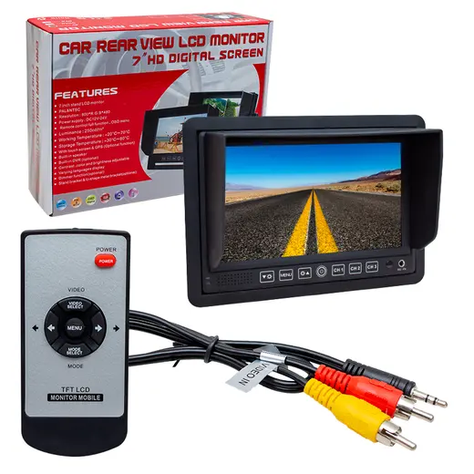 POWERMASTER PM-5879 7 12V-24V 3 KANAL AV GİRİŞLİ MONİTÖR görseli 3
