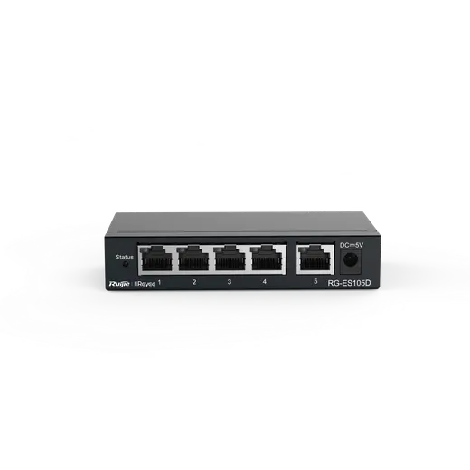 RUIJIE REYEE RG-ES105D 5 PORT 10/100 YONETILEMEZ SWITCH