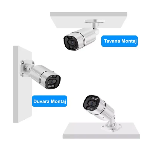 OPAX-3783 3MP IP TFT CARD DESTEĞİ H.265+ 4 WARM LIGHT FULL COLOR 3.6 MM METAL BULLET CAMERA görseli 4