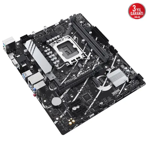 Asus PRIME B760M-K Intel 1700p DDR5 8000 HDMI VGA Çift M2 USB3.2 AURA RGB mATX görseli 5
