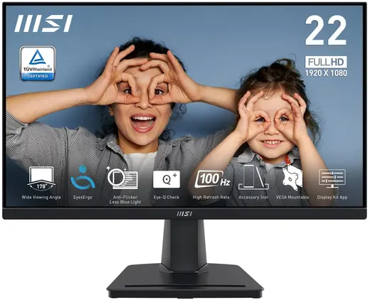MSI 21.5 VA PRO MP225V 1ms 100Hz HDMI Ev Ofis Tipi Monitör 1920x1080 görseli 8