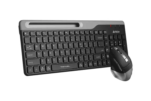 A4 TECH FB2535C KABLOSUZ Q MULTIMEDYA KLAVYE + OPTIK MOUSE SET GRI alternatif görünüm