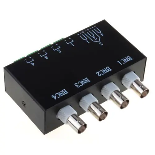 SJX-140B 4 Kanal Passive Video Balun BNC to UTP RJ45 2'li AHD Kameralar için görseli 4