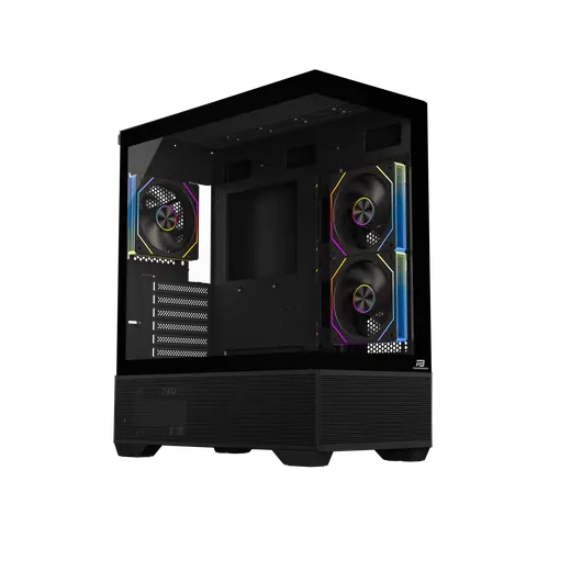 POWERBOOST 750W 80+ BRONZE PB-J9031BM 3-ARGB Fanlı SeaView Gaming Mid-Tower PC Kasası görseli 2