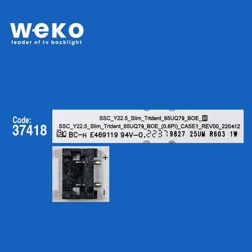WKSET-6770 37418X10 SSC _Y22.5_SLIM_TRIDENT_65UQ79_BOE_S 10 ADET LED BAR alternatif görünüm