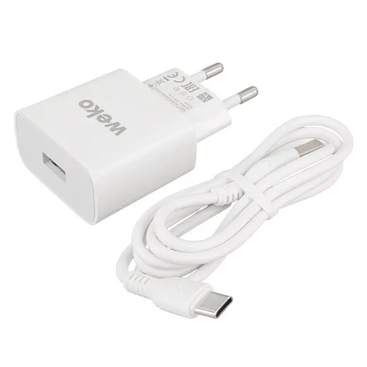 WEKO WK-21435 M7 2.1 AMPER ŞARJ BAŞLIK ADAPTÖRÜ + TYPE-C KABLO (NO:3) görseli 4