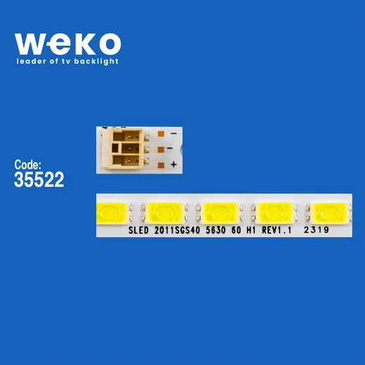 WKSET-6234 35522X2 40INCH-L1S-60 - G1GE-400SM0-R6 2 ADET LED BAR (60LED) alternatif görünüm