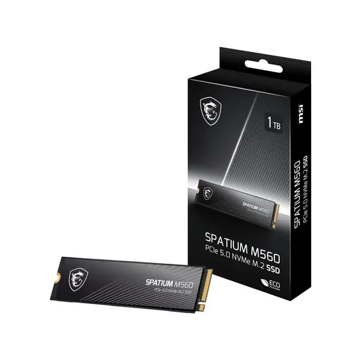 MSI 1TB SPATIUM M560 10200- 8400MB/s M2 NVME GEN5 Disk görseli 5