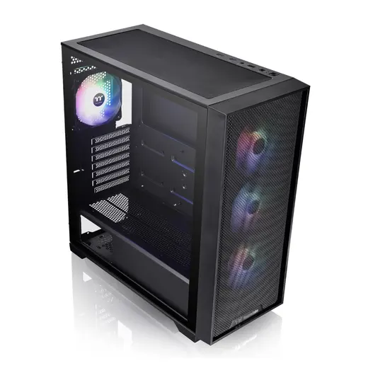 THERMALTAKE 650W 80+ BRONZE H390 TG CA-3Y9-65S1WE-00 4-ARGB Fanlı Gaming Mid-Tower PC Kasası görseli 2