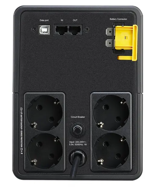 APC Back-UPS 1200VA 230V AVR 4 Schuko outlets görseli 5