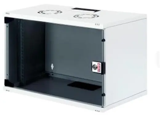 Lande LN-STB09U5440LG 9U 540x400 Ön Tek Cam Kapak Duvar Tip Boş Demonte Kabinet