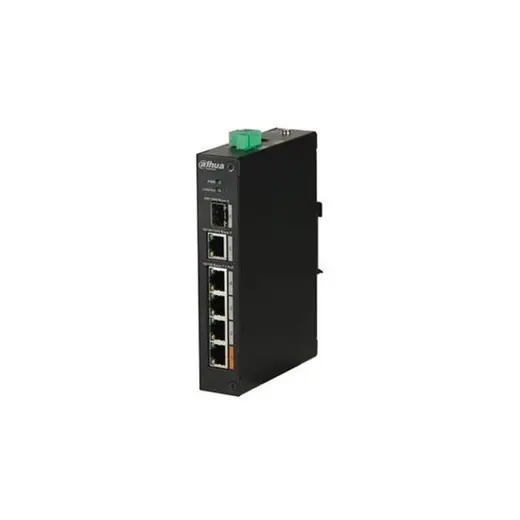 DAHUA 4port PoE 60w 1-SFP 10/100 Yönetilemez Endüstriyel Switch PFS3106-4ET-60 görseli 4