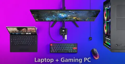 ATEN ATEN-CS22HF 2 Port USB FHD HDMI KVMP™(Keyboard/Video Monitor/Mouse) Periferi (Çevre Cihazlarla görseli 4