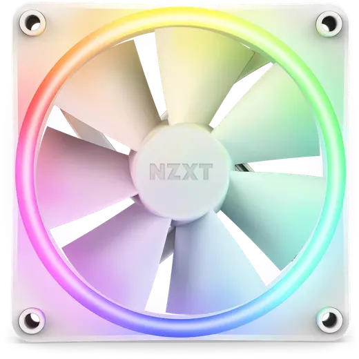 NZXT 140MM RF-D14SF-W1 F140 RGB Duo Single Kasa Fanı Beyaz görseli 5