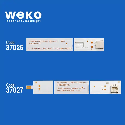 WKSET-6295 37026X4 37027X4 SE50D09L/R-ZC22AG-03 8 ADET LED BAR alternatif görünüm