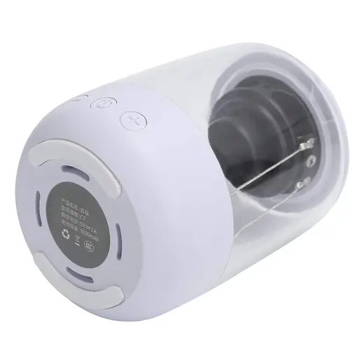 MAGICVOICE MV-24696 600 MAH TAŞINABİLİR RGB MİKROFONLU AUX/TF/BLUETOOTH 3 W HOPARLÖR SPEAKER (BEYAZ) alternatif görünüm