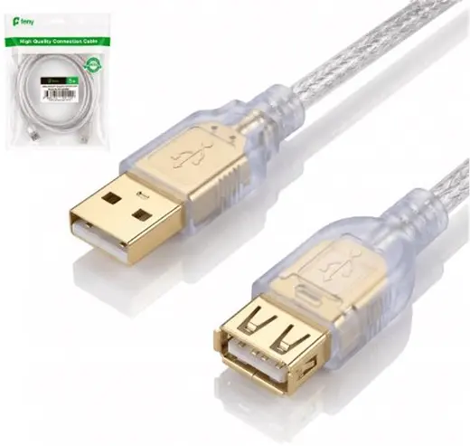 Feny FN-AF3015 USB2.0 AM-AF Şeffaf Uzatma Kablosu 1.5M
