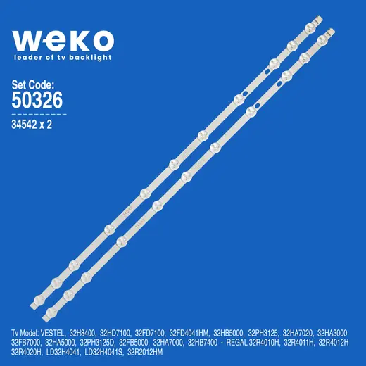 WKSET-5326 34542X2 32 NDV REV1.1 2 ADET LED BAR