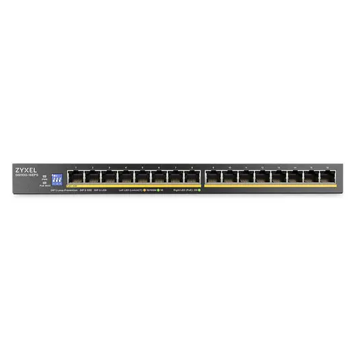 ZYXEL 16port PoE 135W Gigabit Yönetilemez Switch GS1100-16EPS görseli 2
