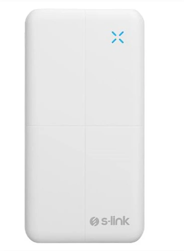 S-link IP-G12N 10000mAh Micro+Usb+ Type-C Giriş+Çıkış Beyaz. Taşınabilir Pil Şarj Cihazı Powerbank