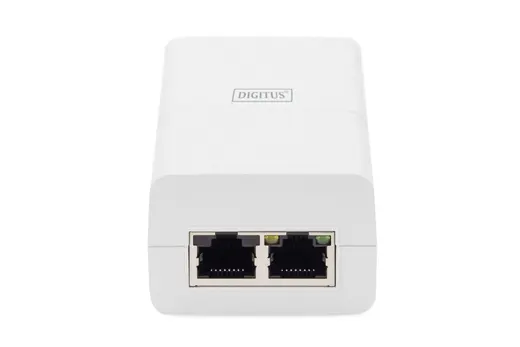DIGITUS DN-95132 Gigabit Ethernet Aktif PoE+ Injektor, 802.3at, 30 W, beyaz renk alternatif görünüm