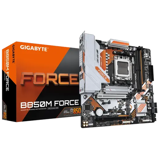 GIGABYTE FORCE B850M DDR5 HDMI DP PCIE 5.0 AM5 mATX görseli 3