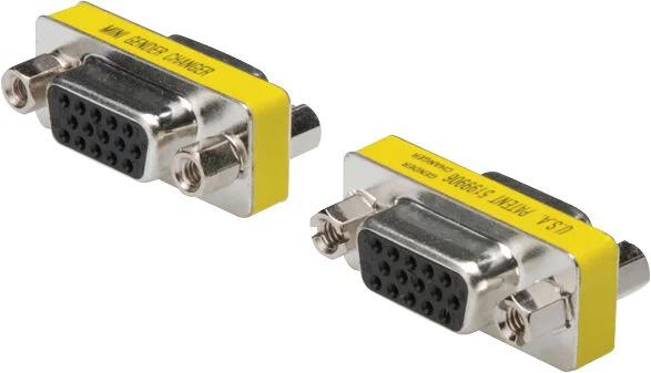 DIGITUS AK-610512-000-I Mini Gender Changer, DB15HD dişi, DB15HD dişi, metal