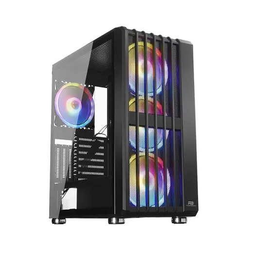 POWERBOOST VK-H002B 4-ARGB Fanlı Gaming Mid-Tower PC Kasası görseli 2