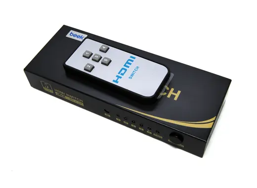 BEEK BS-VSW-HD51UH 5 Port Ultra HD 4K HDMI Switch, 5 giriş - 1 çıkış, uzaktan kumandalı, 4K2K görseli 1