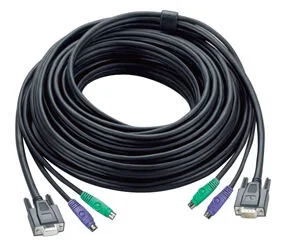 ATEN ATEN-2L-1010P/C PS/2 KVM Kablosu, VGA Monitör 15 pin HDB Dişi, PS/2 Klavye 6 pin mini-DIN Erkek