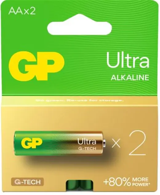 GP G-Tech LR6 AA Boy Ultra Alkalin Kalem Pil 2'li Paket GP15AU-U2