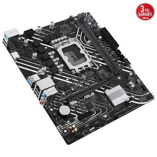 Asus PRIME H610M-K D4 ARGB Intel 1700p DDR4 3200 DP HDMI M2 USB3.2 mATX görseli 4