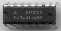 SCHUKAT 74LS173 QUAD D REGISTER