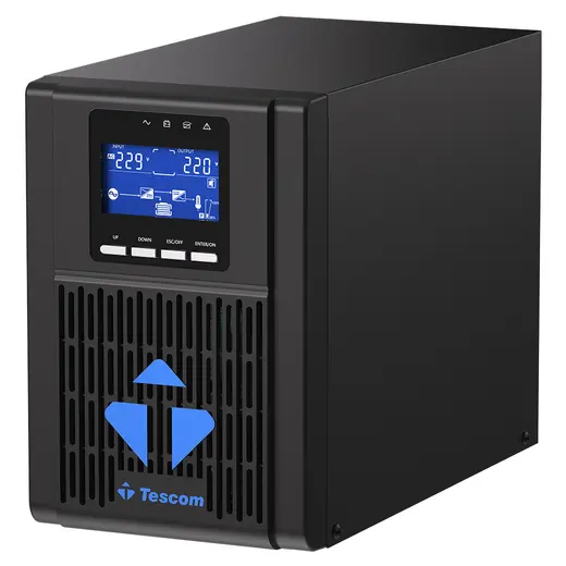 TESCOM NEOLINE 1 KVA (2X9AH) 1/1 ONLINE UPS LCD EKRAN (900040100) alternatif görünüm