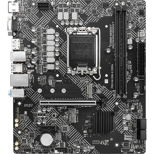 MSI PRO H610M-G DDR4 M2 PCIe NVME HDMI PCIe 16X v4.0 1700p mATX görseli 3