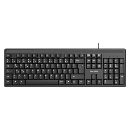 Everest KB-1002 Kablolu USB Standart Q Klavye
