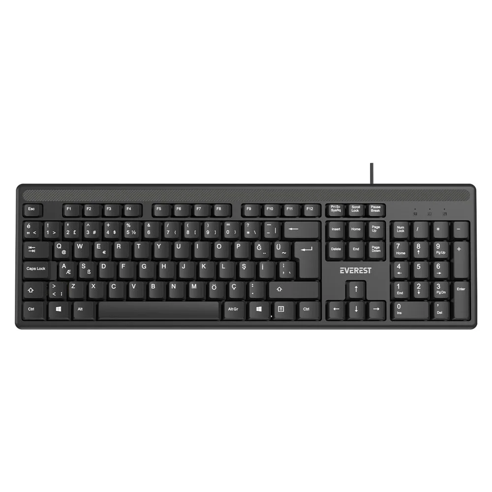 Everest KB-1002 Kablolu USB Standart Q Klavye
