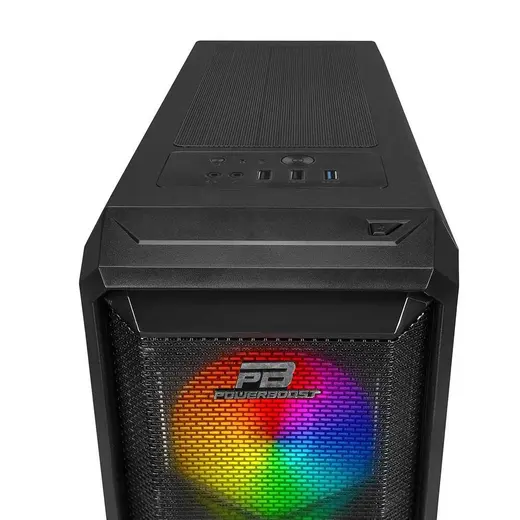 POWERBOOST 600W 80+ VK-P15B 4-ARGB Fanlı Gaming Mid-Tower PC Kasası görseli 2