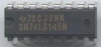 SCHUKAT 74LS145 BCD-TO-DECIMAL DECODER/DRIVER