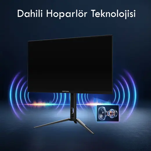 INCA 27" IPS ILM-272KXG 0.5ms 300Hz HDMI-DP Pivot Gaming Monitör 2560 X 1440 görseli 5