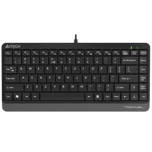 A4 Tech FK11 Q USB Kablolu MM Mini Klavye Gri