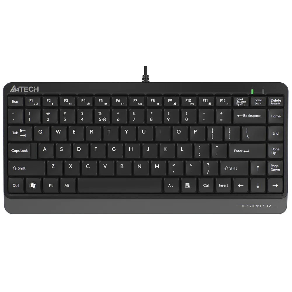 A4 Tech FK11 Q USB Kablolu MM Mini Klavye Gri