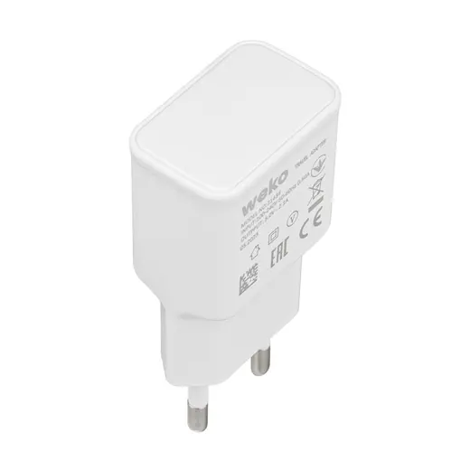 WEKO WK-21434 S6 2.1 AMPER ŞARJ BAŞLIK ADAPTÖRÜ + MICRO USB KABLO(NO:3) görseli 3