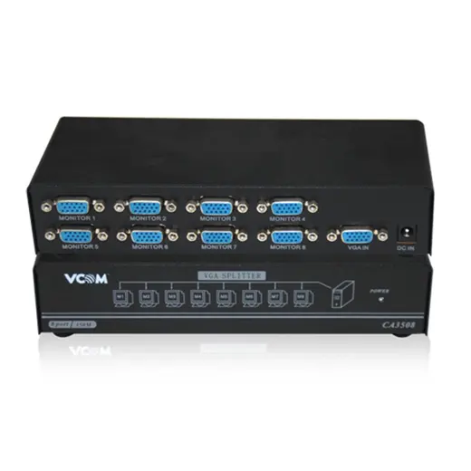 Vcom DD138 1-8 Port 350MHZ Metal Vga Splitter alternatif görünüm