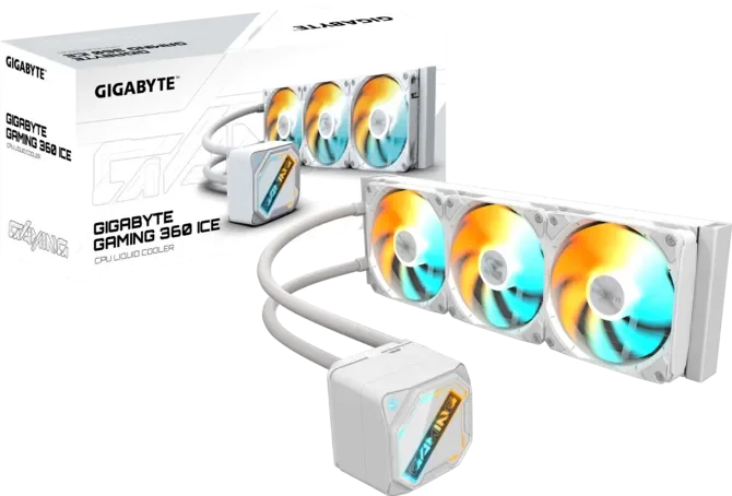 GIGABYTE 360MM GAMING 360 ICE ARGB AM5-1851p Sıvı Soğutmalı İşlemci Fanı Bayaz