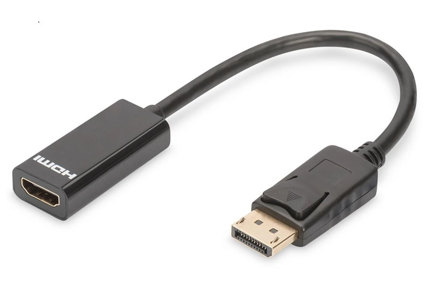 Digutus AK-340400-001-S DisplayPort (DP) HDMI DP Erkek - HDMI Tip A Dişi, 0.15 metre, siyah